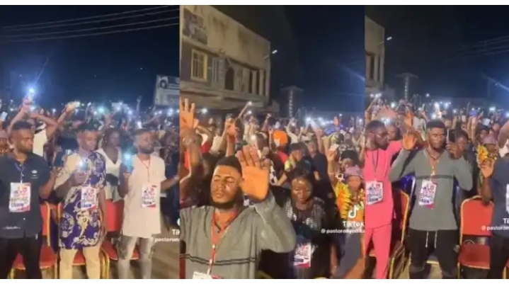 Pastor asks members to raise their phones, commands instant money to enter their bank accounts (Watch video)