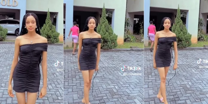 “They said I’m not slim enough” – Pretty lady cries out after being rejected by modeling agency (Video)