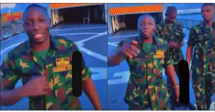 “No matter how rich your boyfriend is, he can’t buy our uniform” – Nigerian soldiers tell ladies dating rich men (Video)